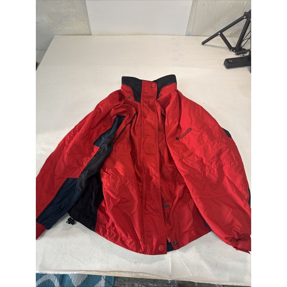 Columbia Sportswear Company Womens Full Zip Jacket Medium Red/black Used